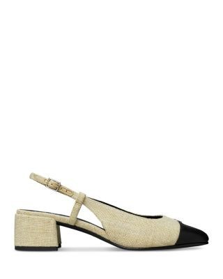 Tory Burch Women's Cap Toe Slingback Pumps