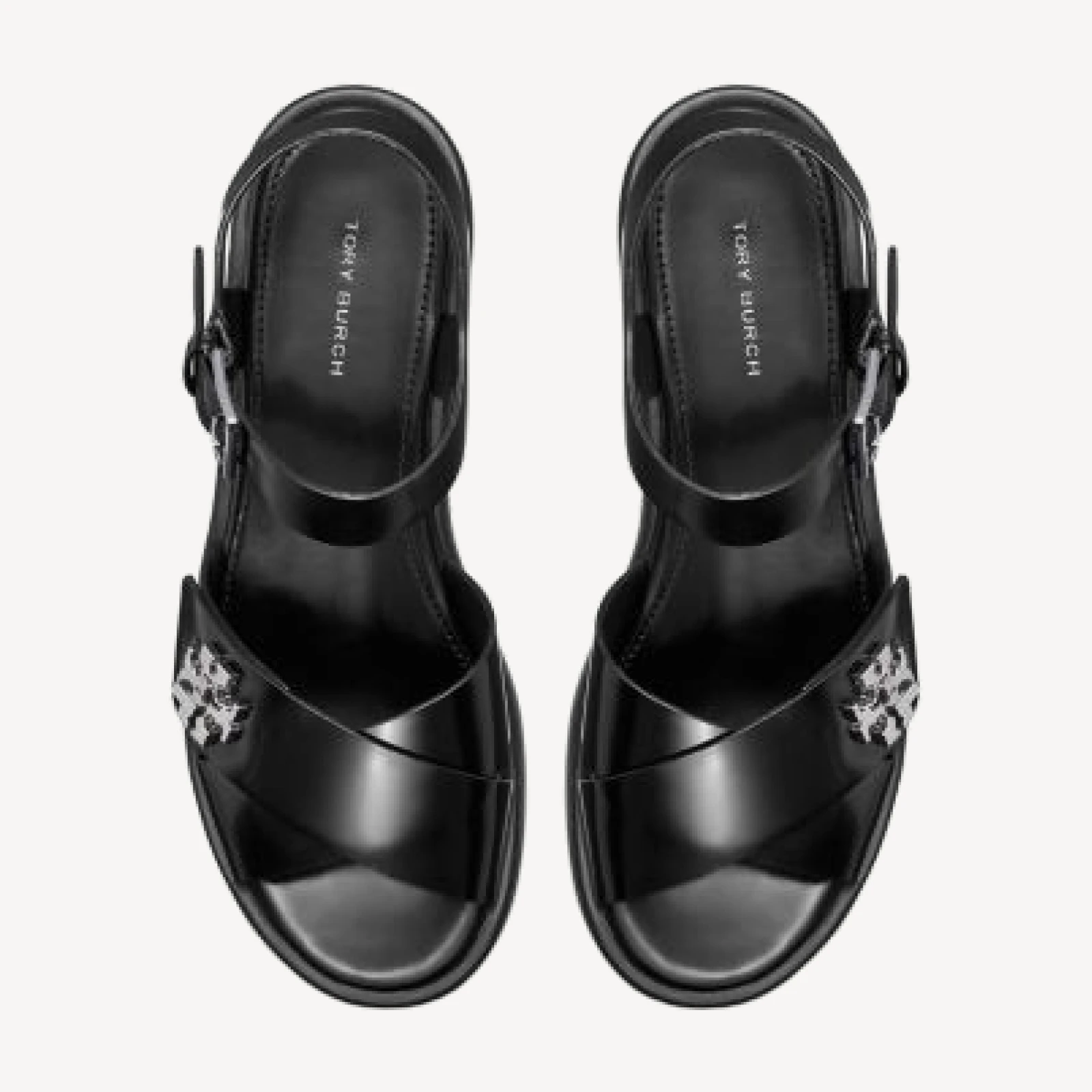 Tory Burch Women's T Lock Lug Heel Sandals