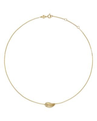Tory Burch Wave Pendant Necklace, 15-17