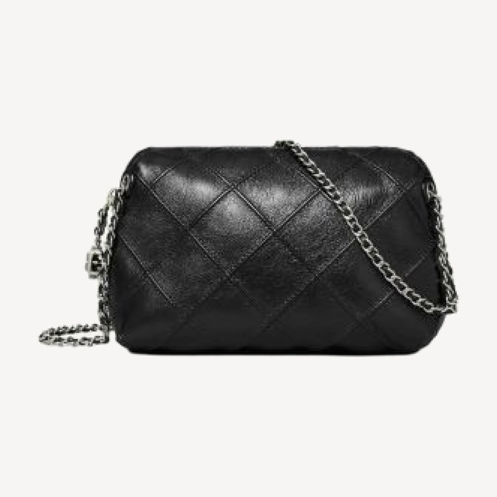 Tory Burch Fleming Distressed Quilted Leather Crossbody