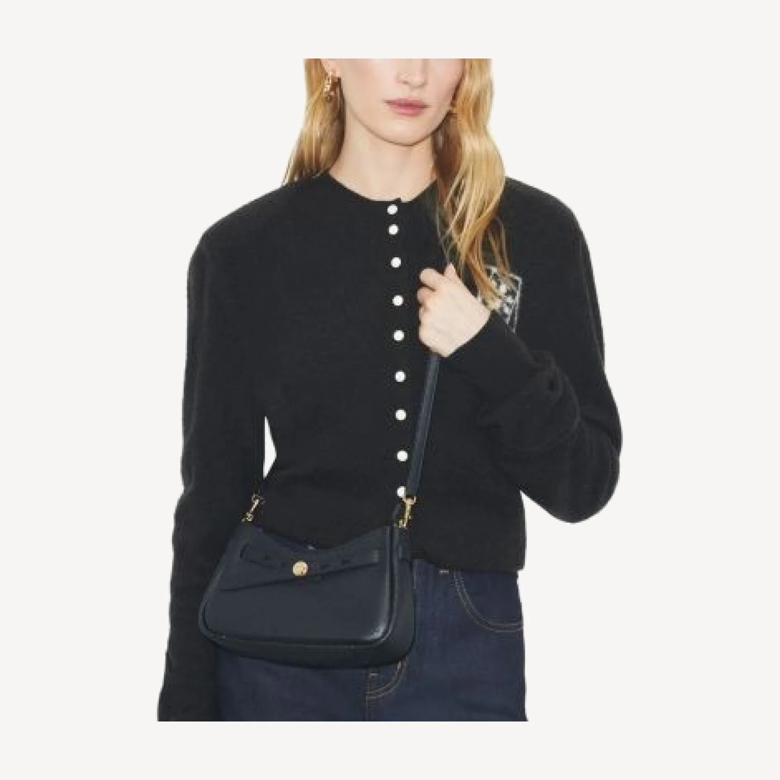 Tory Burch Romy Leather Zip Top Crossbody