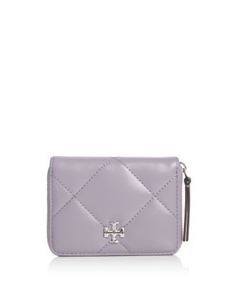 Tory Burch Small Kira Diamond Quilt Zip Around Wallet