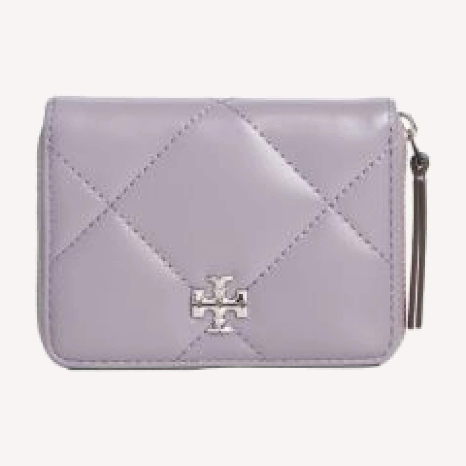 Tory Burch Small Kira Diamond Quilt Zip Around Wallet
