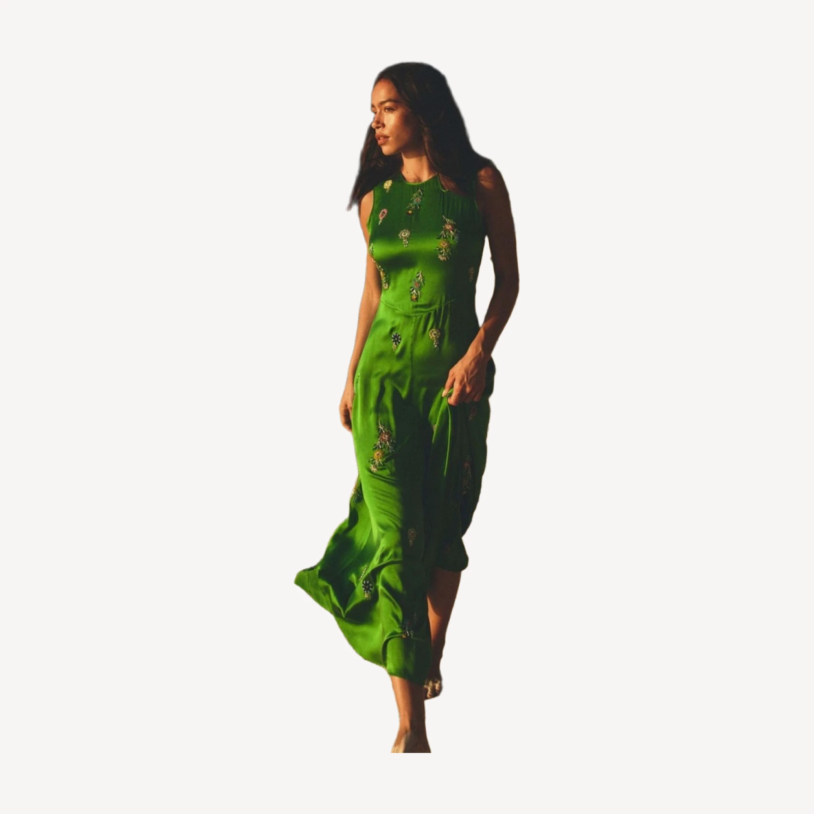 AMARI DRESS -- EMERALD