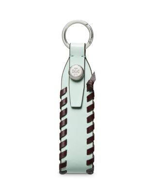 Tory Burch Woven Leather Key Fob