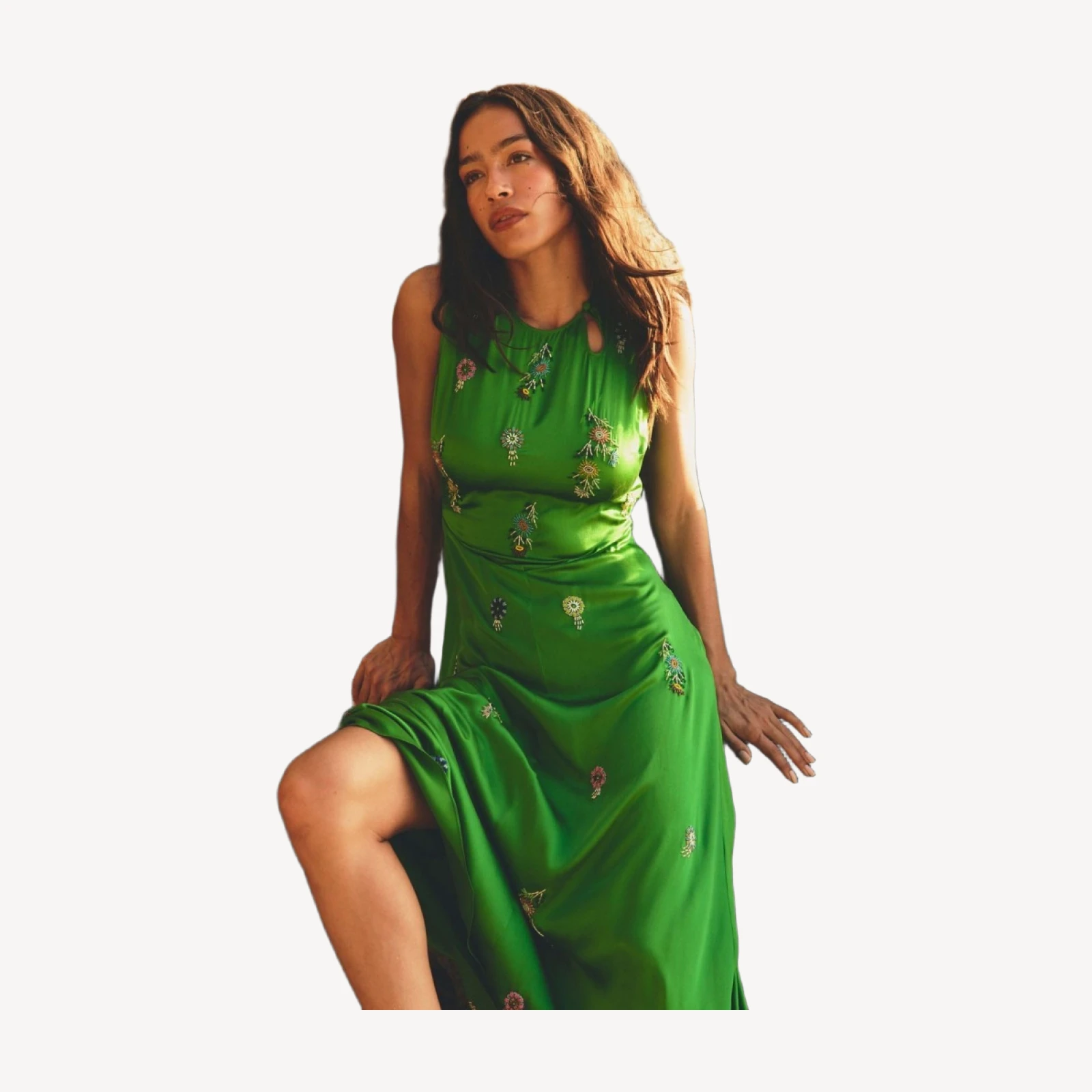 AMARI DRESS -- EMERALD