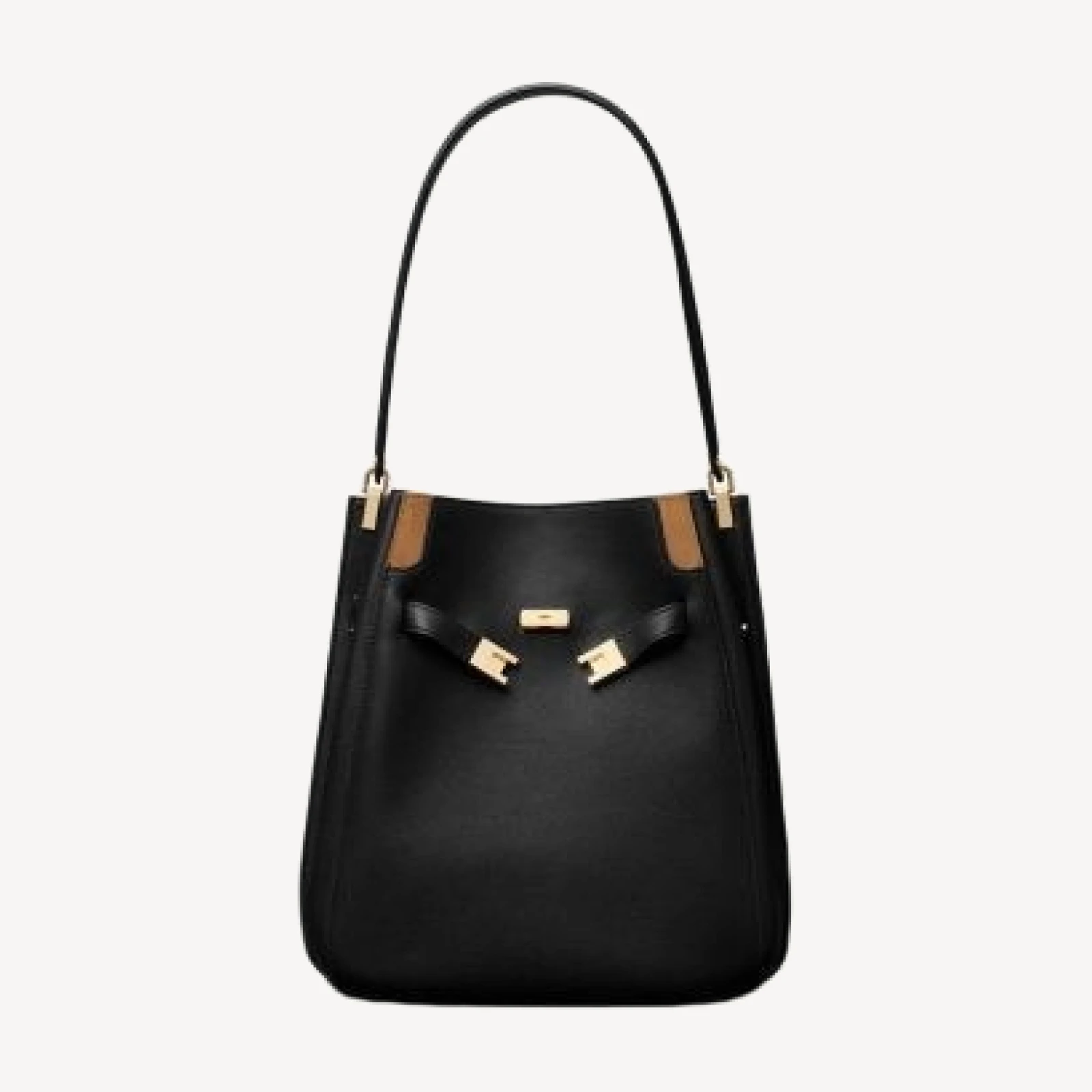 Tory Burch Lee Radziwell Leather Bucket Bag