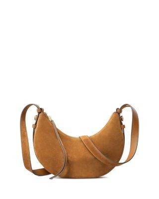Tory Burch Romy Suede Half Moon Shoulder Bag