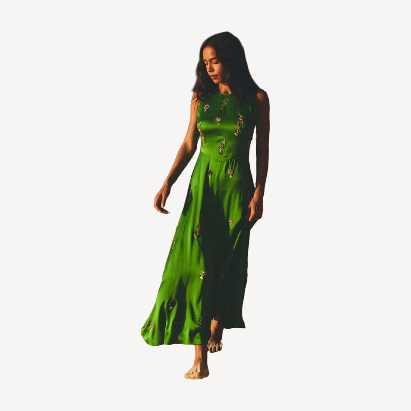 AMARI DRESS -- EMERALD