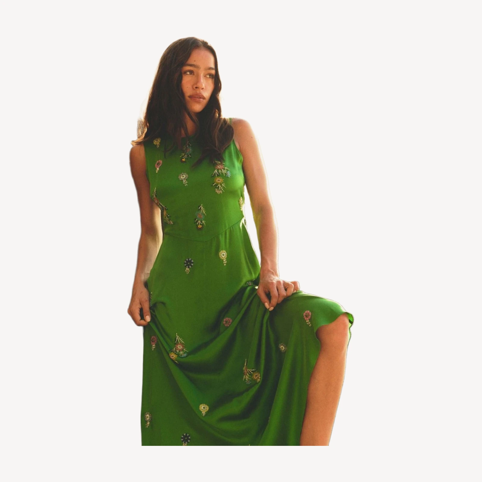 AMARI DRESS -- EMERALD