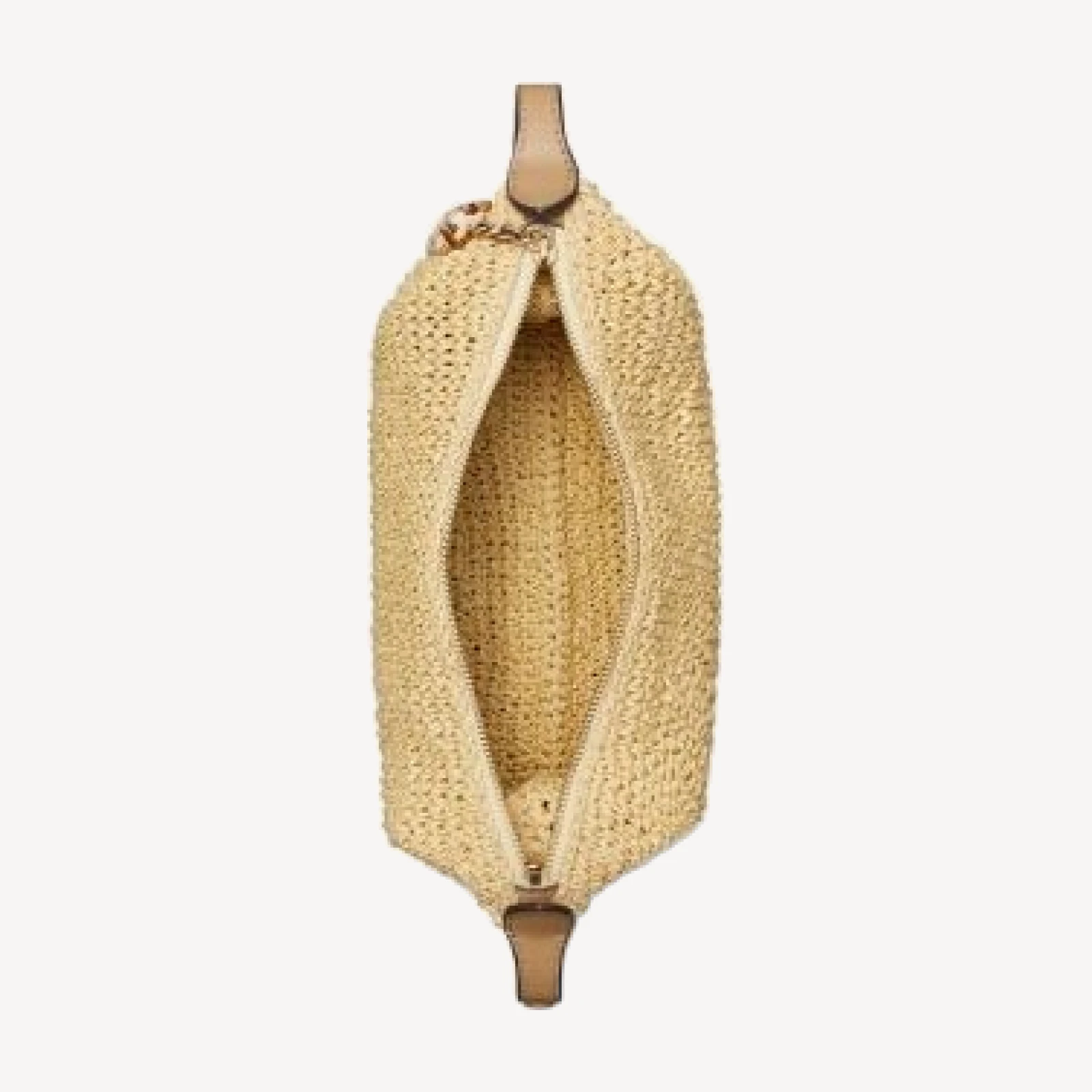 Tory Burch Fleming Crochet Straw Crossbody Bag