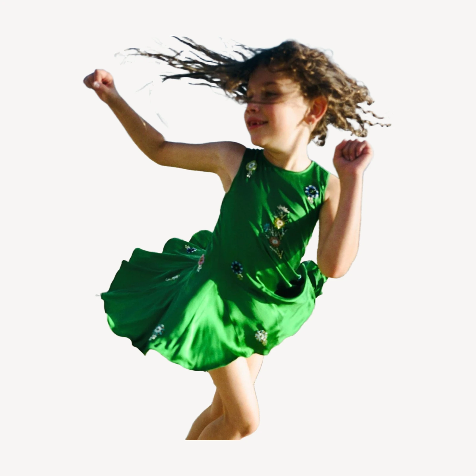 ARIEL DRESS -- EMERALD