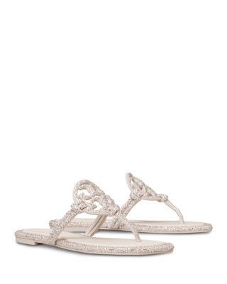 Tory Burch Women's Miller Knotted Crystal Sandal