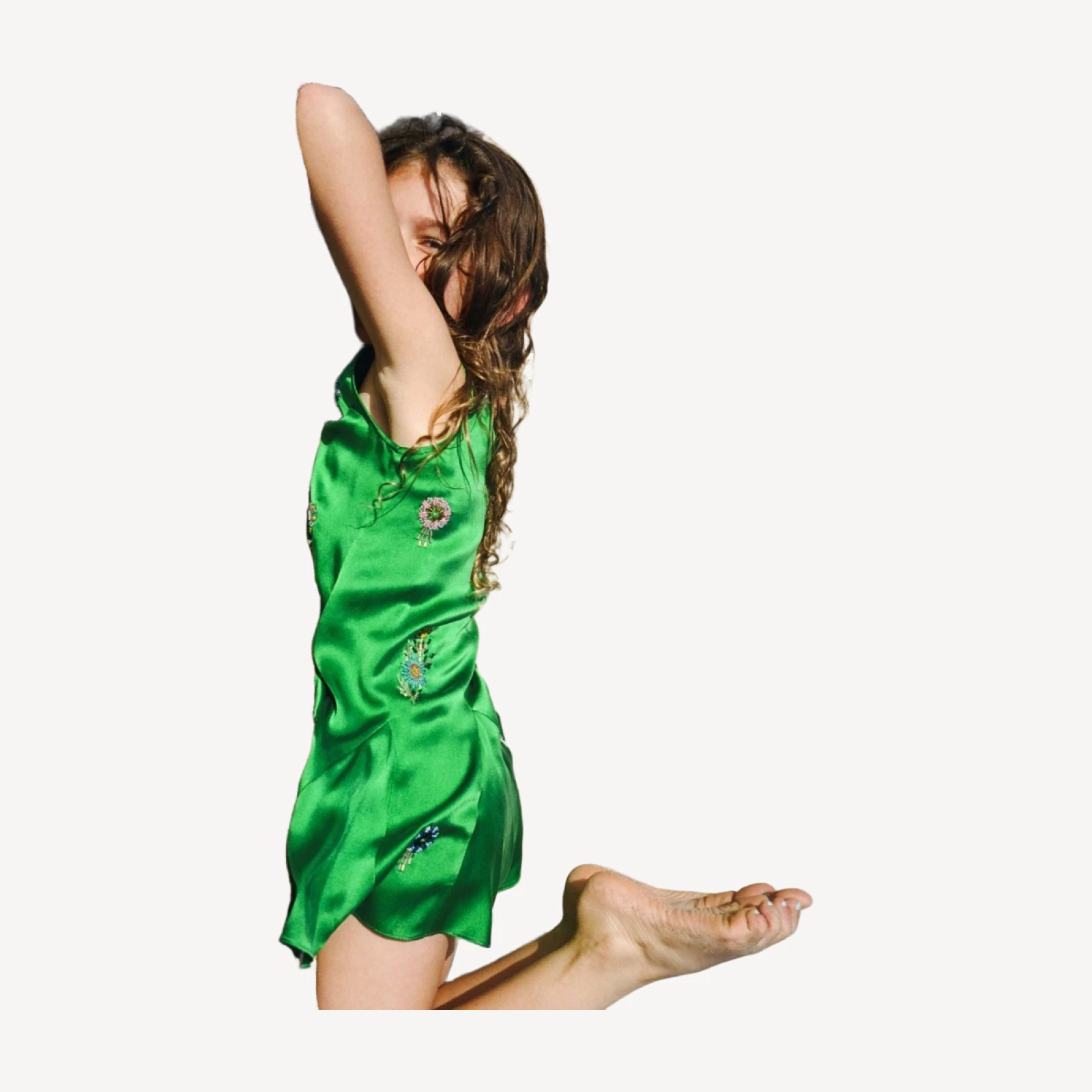 ARIEL DRESS -- EMERALD