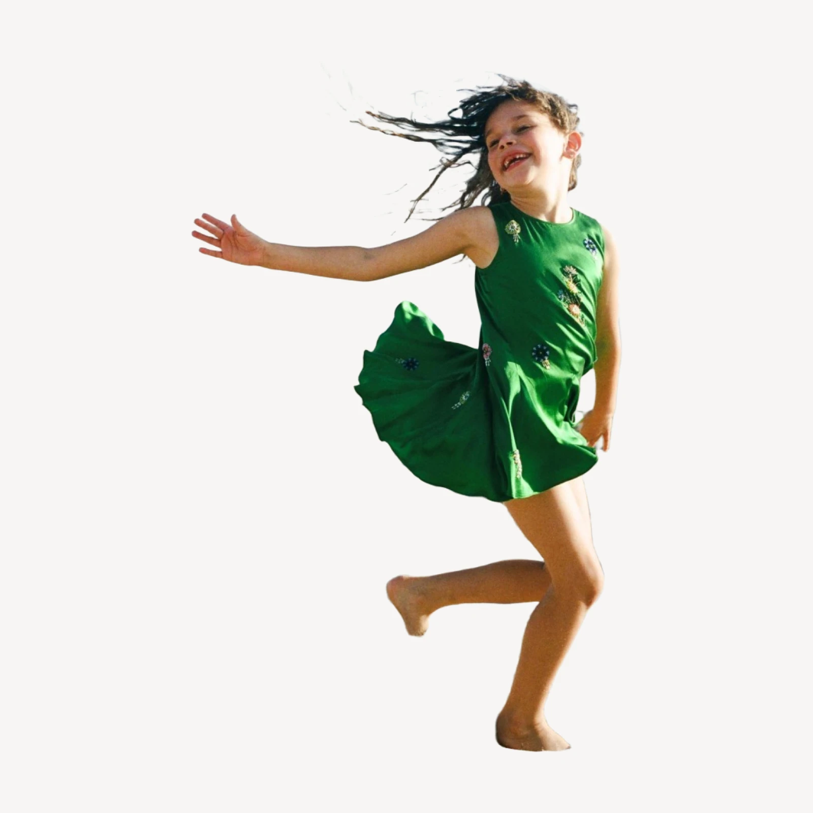 ARIEL DRESS -- EMERALD