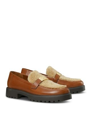 Tory Burch Women's LeeLee Shearling Lug Loafers
