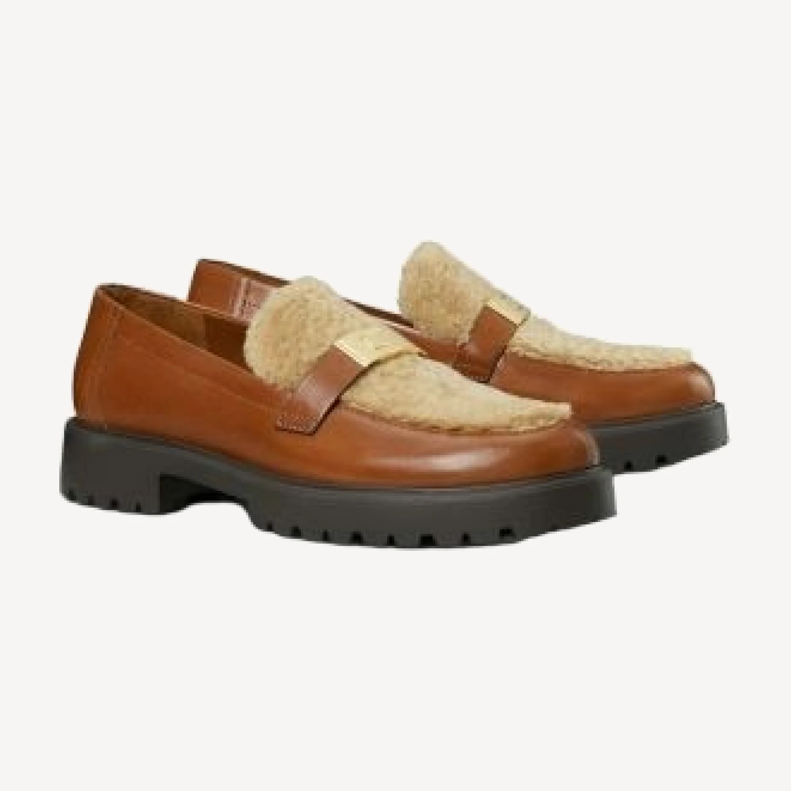 Tory Burch Women's LeeLee Shearling Lug Loafers