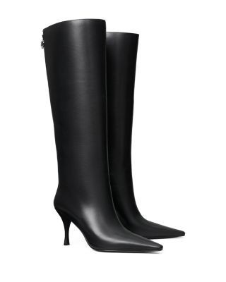 Tory Burch Women's Charlie Leather Knee High Boots