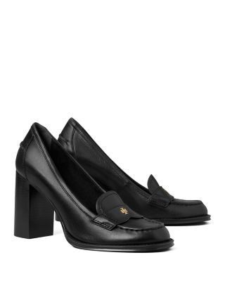 Tory Burch Women's Vintage Leather Heeled Loafers
