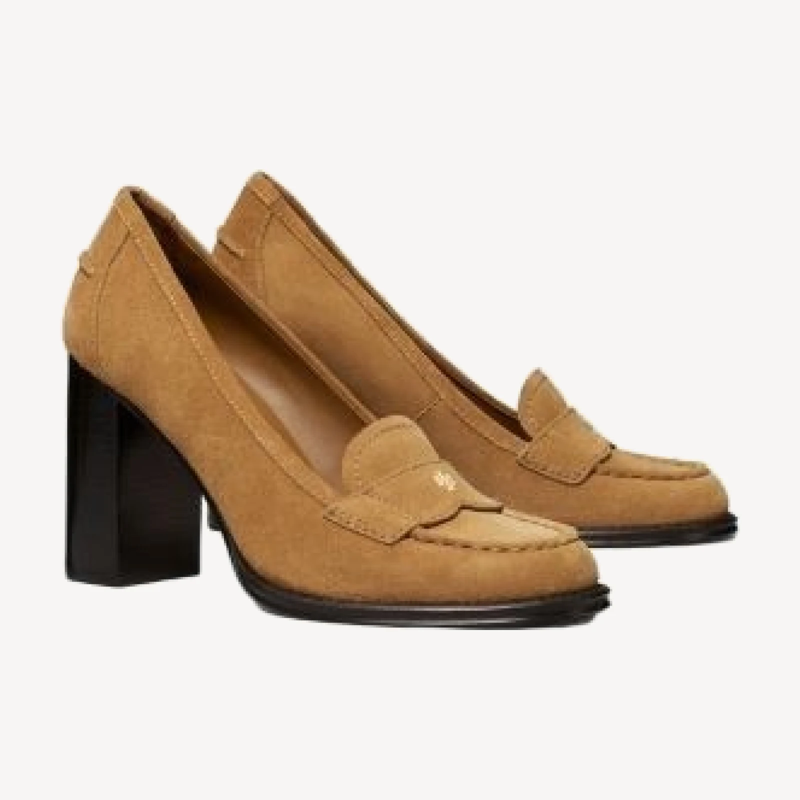 Tory Burch Women's Vintage Suede Heeled Loafers