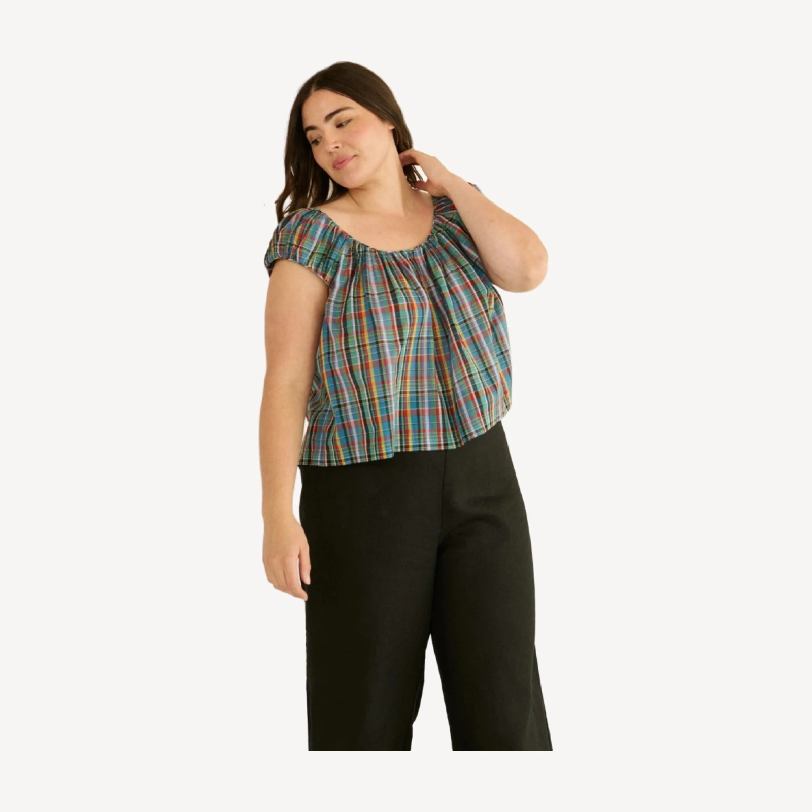 JESSA TOP -- ALDERBROOK PLAID