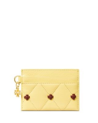 Tory Burch Bunny Knot Leather Card Case