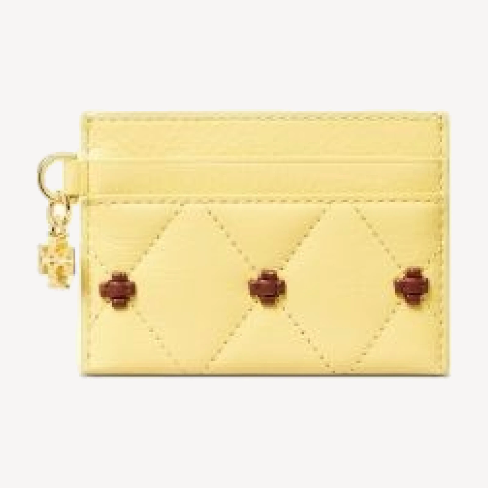 Tory Burch Bunny Knot Leather Card Case