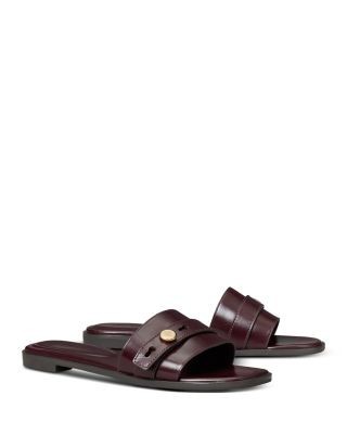 Tory Burch Women's Romy Leather Slide Sandals