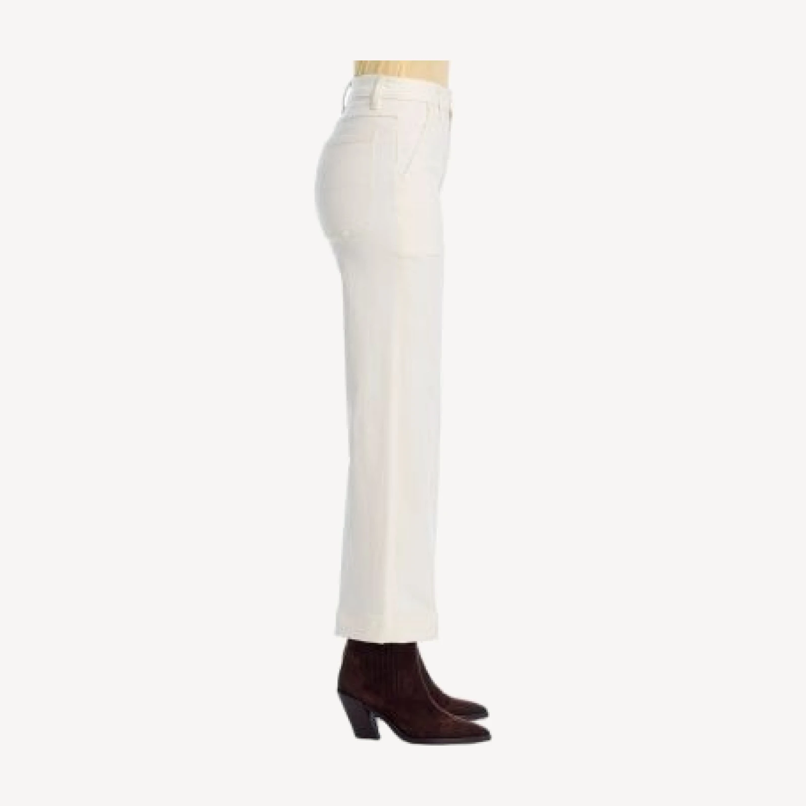 Ramy Brook Clifford Cropped Ankle Jeans in White