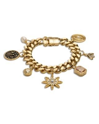 Ramy Brook Bead Charm Jewelry Cubic Zirconia, Freshwater Pearl Emma Charm Bracelet