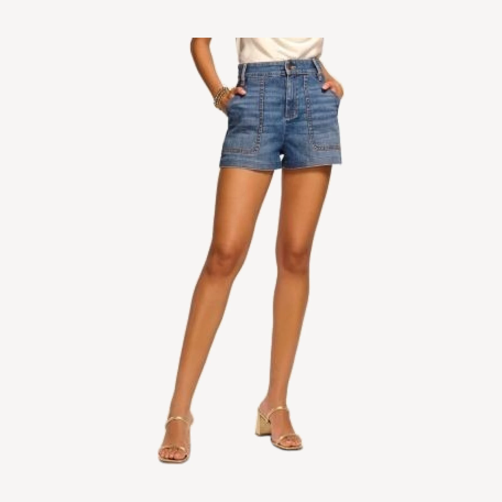 Ramy Brook Hilary High Rise Denim Shorts