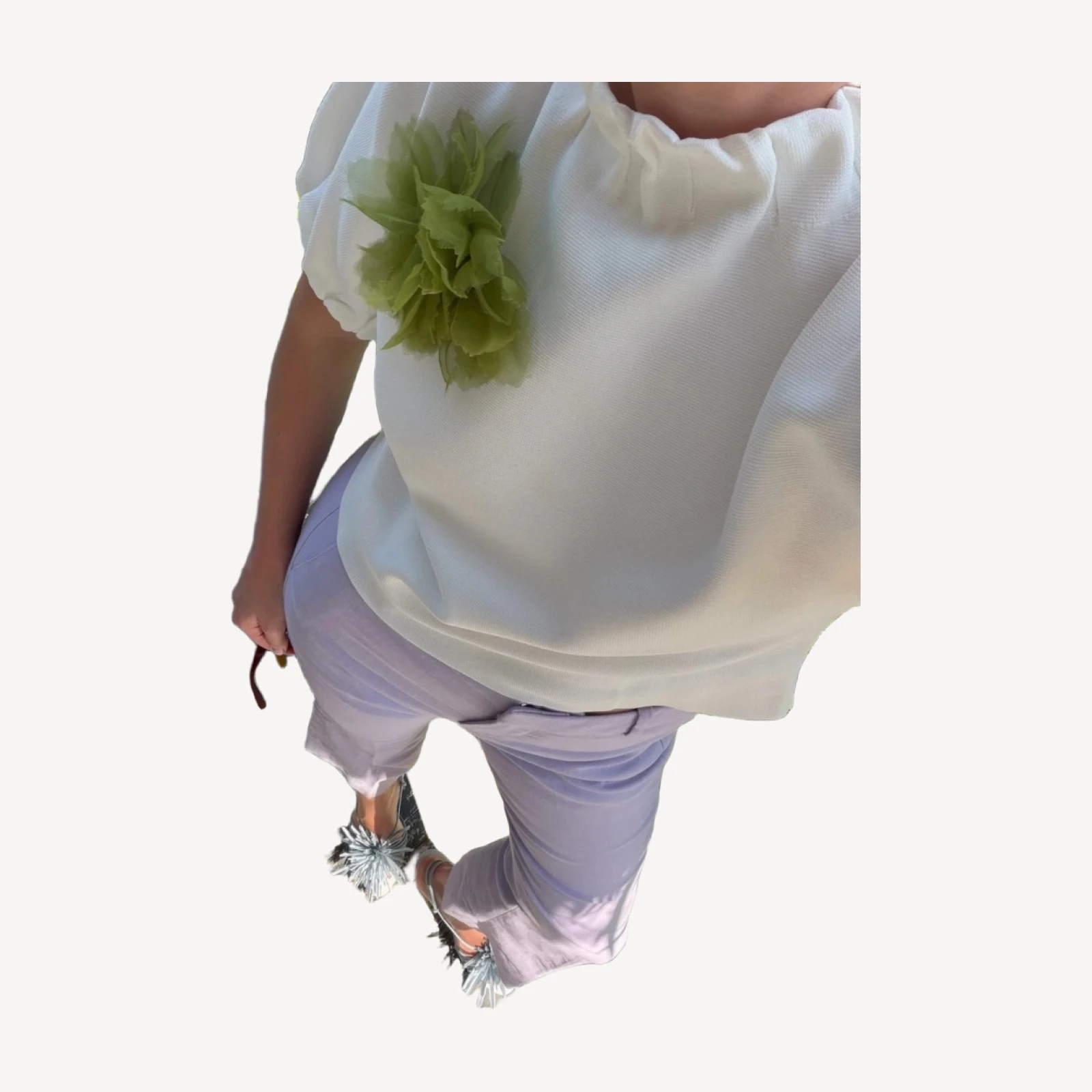The Large Flower Pin - Peridot