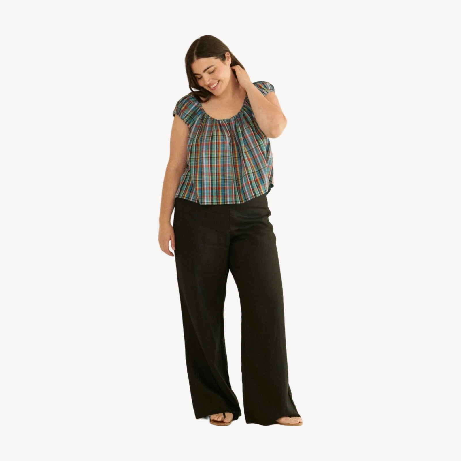 JESSA TOP -- ALDERBROOK PLAID