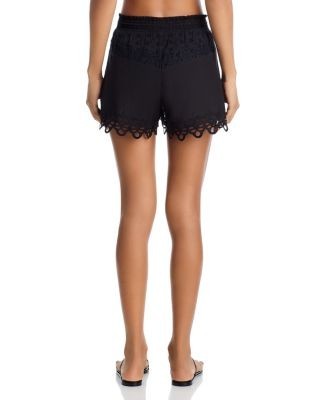 Ramy Brook Diane Lace Trim Shorts