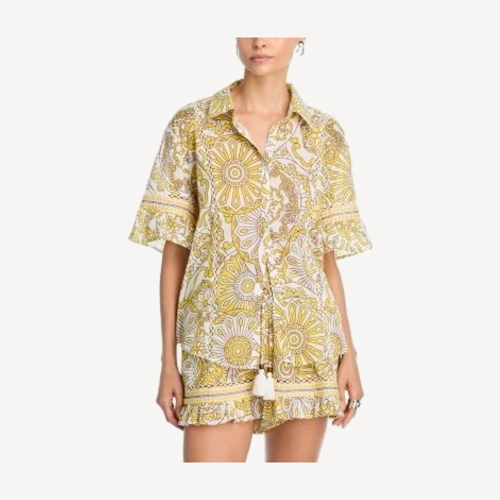 Ramy Brook Violette Swim Cover-Up Shirt