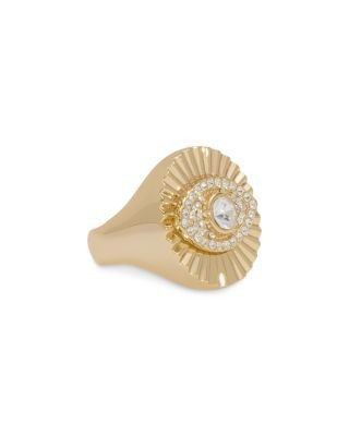 Ramy Brook Stone Charm Jewelry Crystal Evil Eye Ring