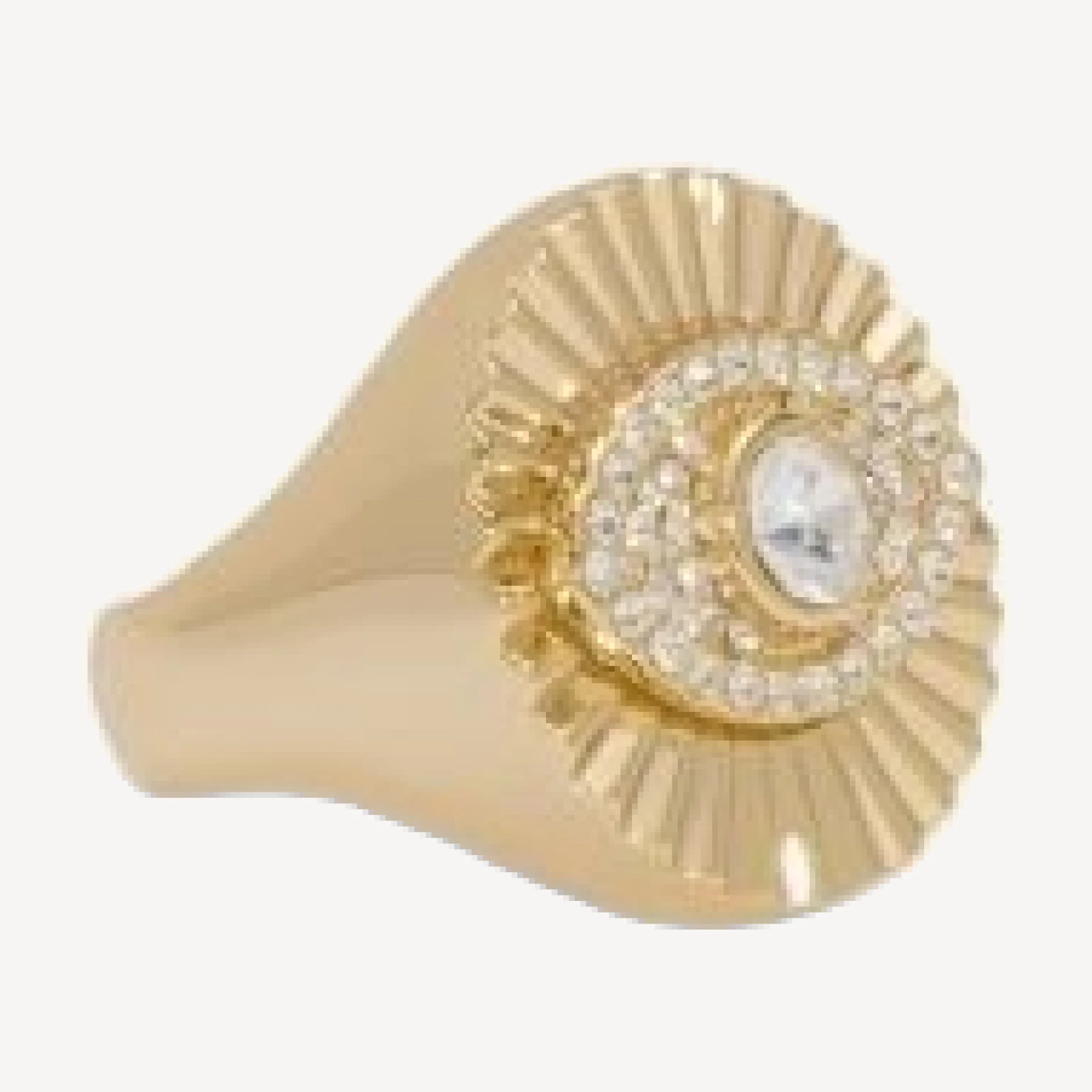 Ramy Brook Stone Charm Jewelry Crystal Evil Eye Ring