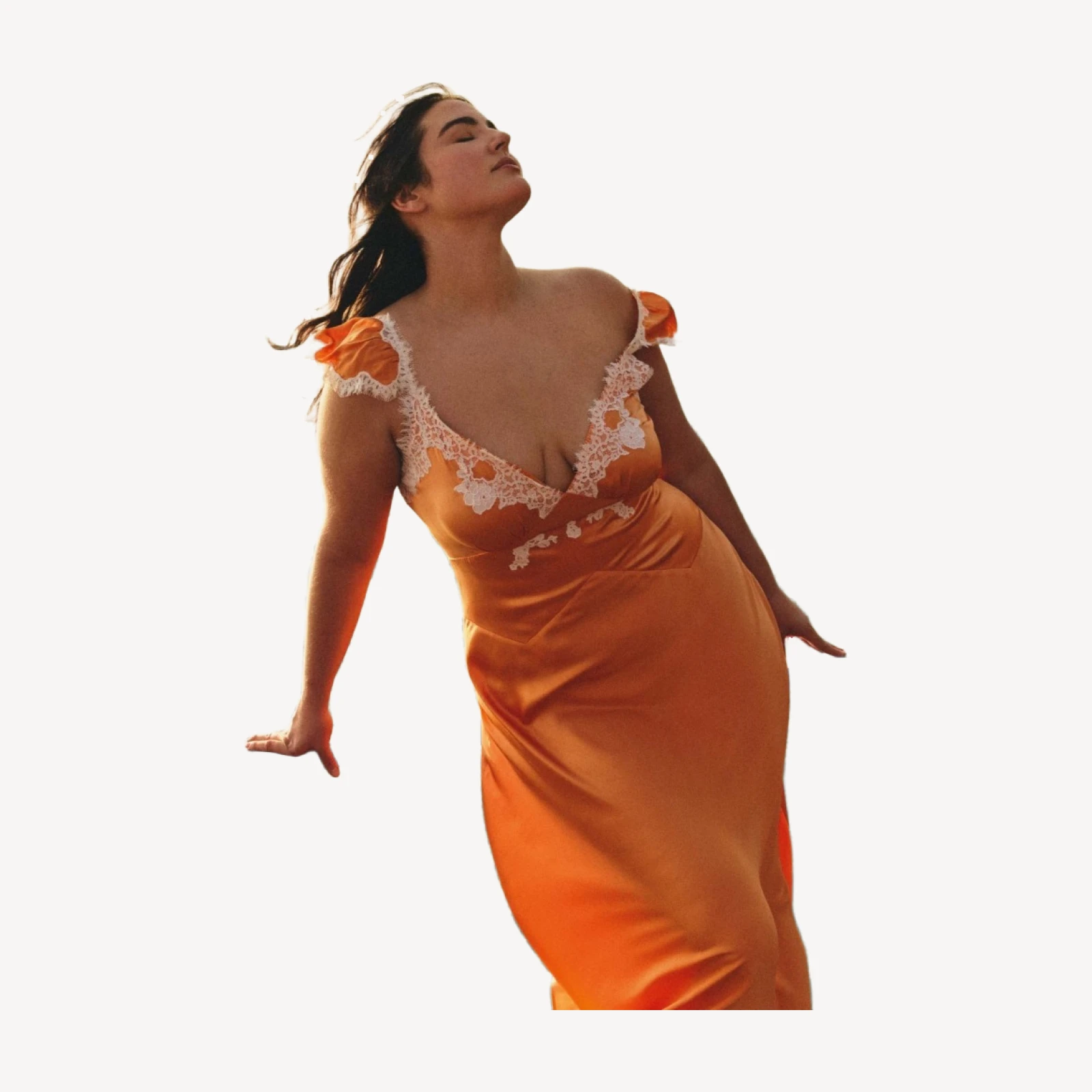 FIONA DRESS -- TANGERINE