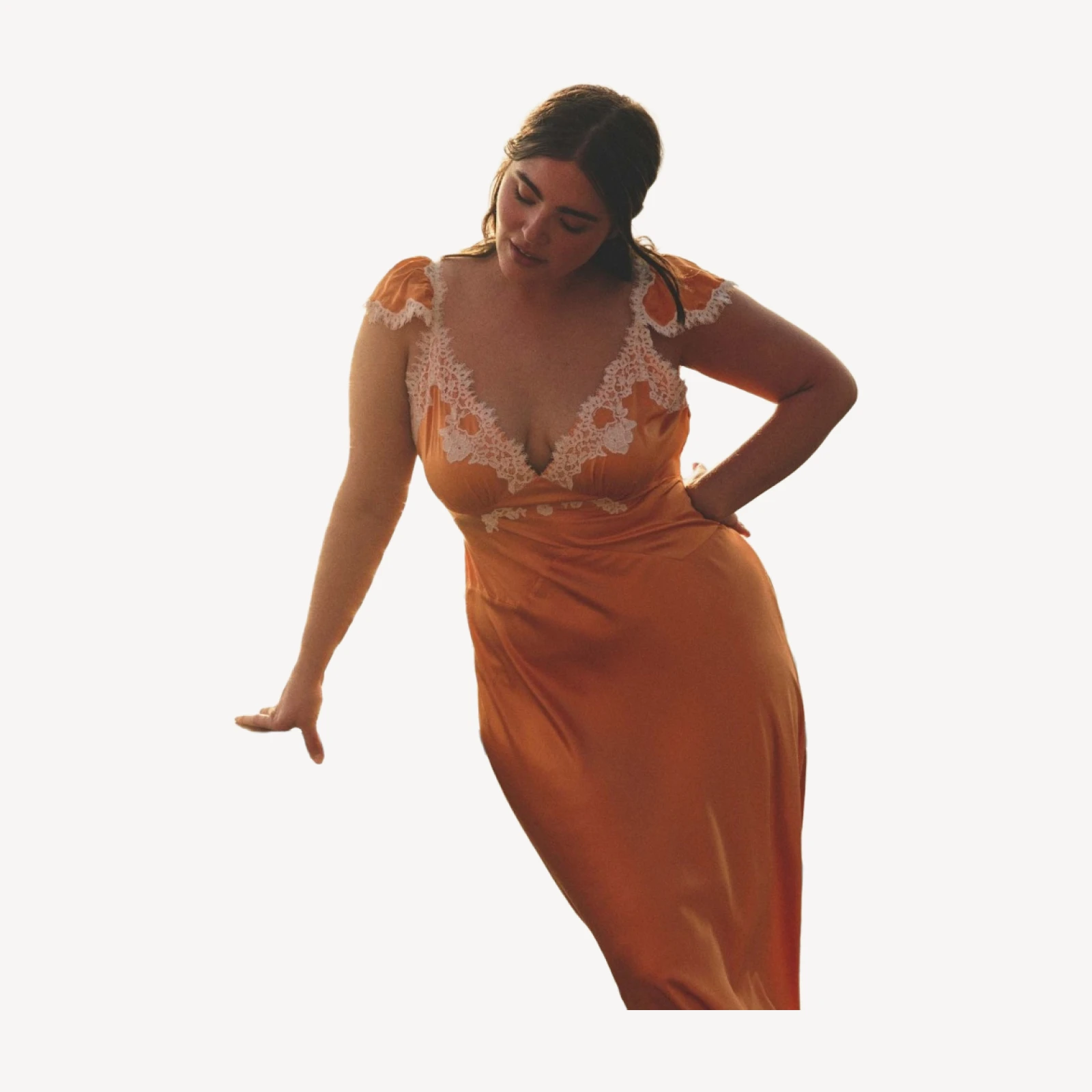 FIONA DRESS -- TANGERINE