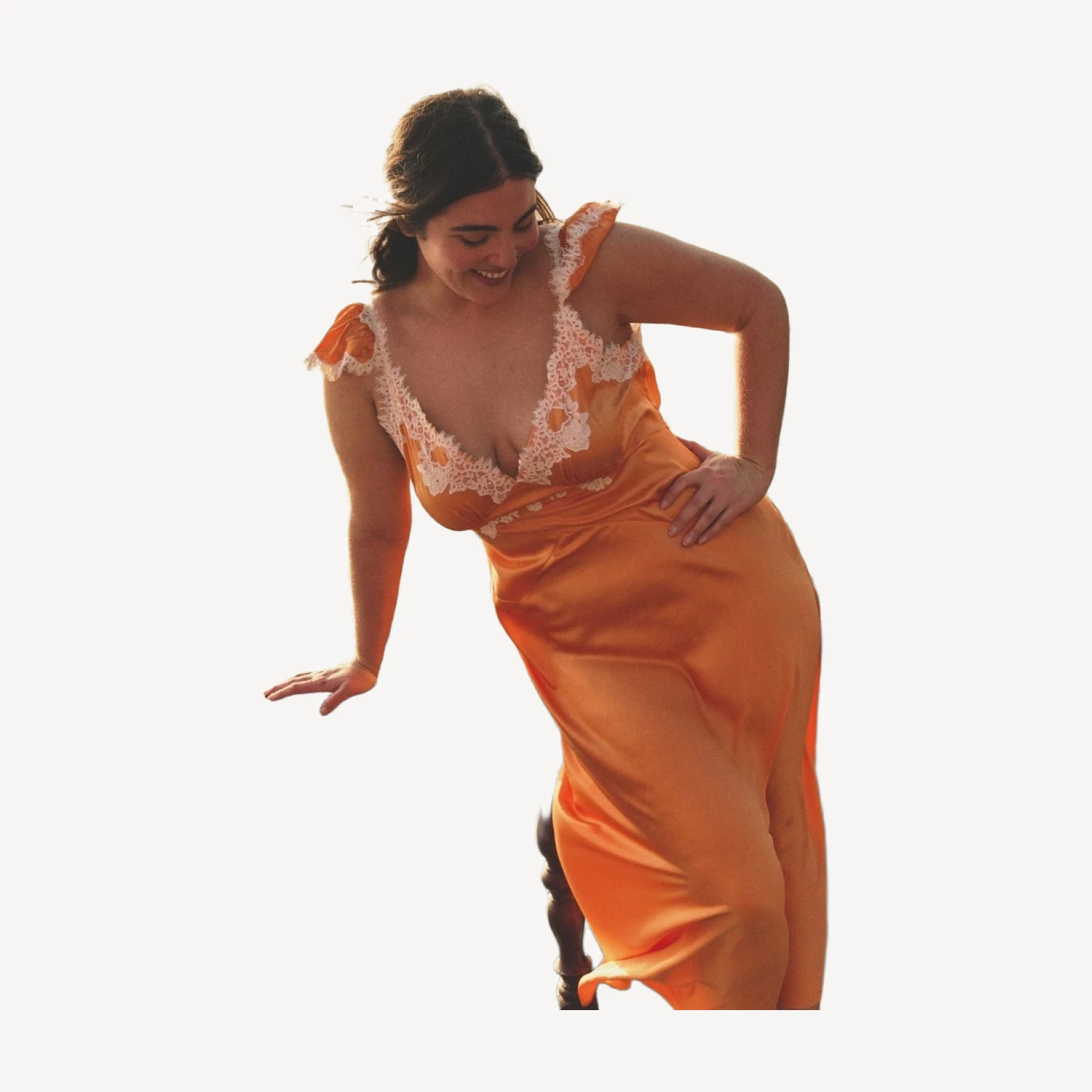 FIONA DRESS -- TANGERINE