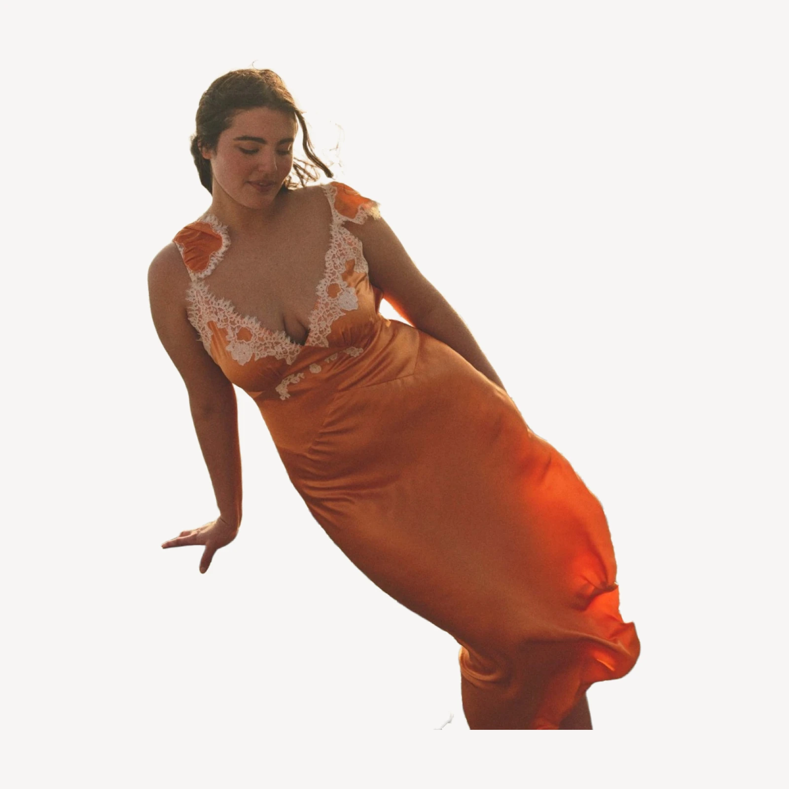 FIONA DRESS -- TANGERINE