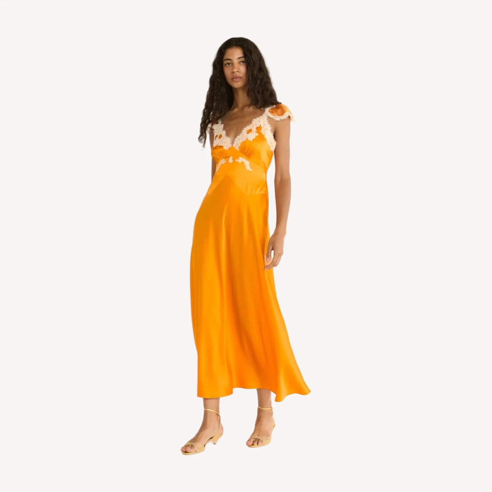 FIONA DRESS -- TANGERINE
