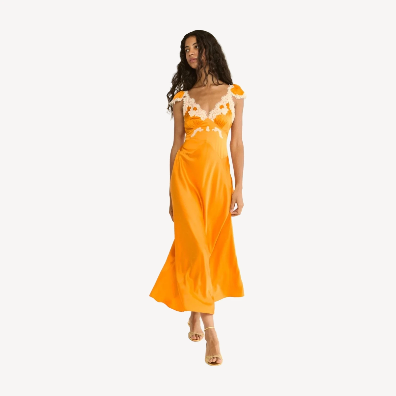 FIONA DRESS -- TANGERINE