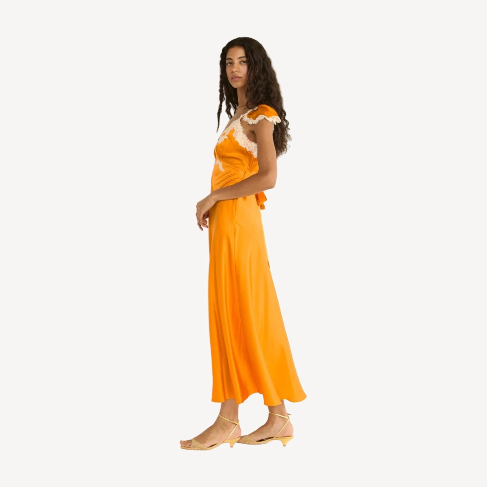 FIONA DRESS -- TANGERINE