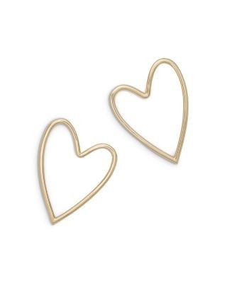 Ramy Brook Lover Large Heart Stud Earrings