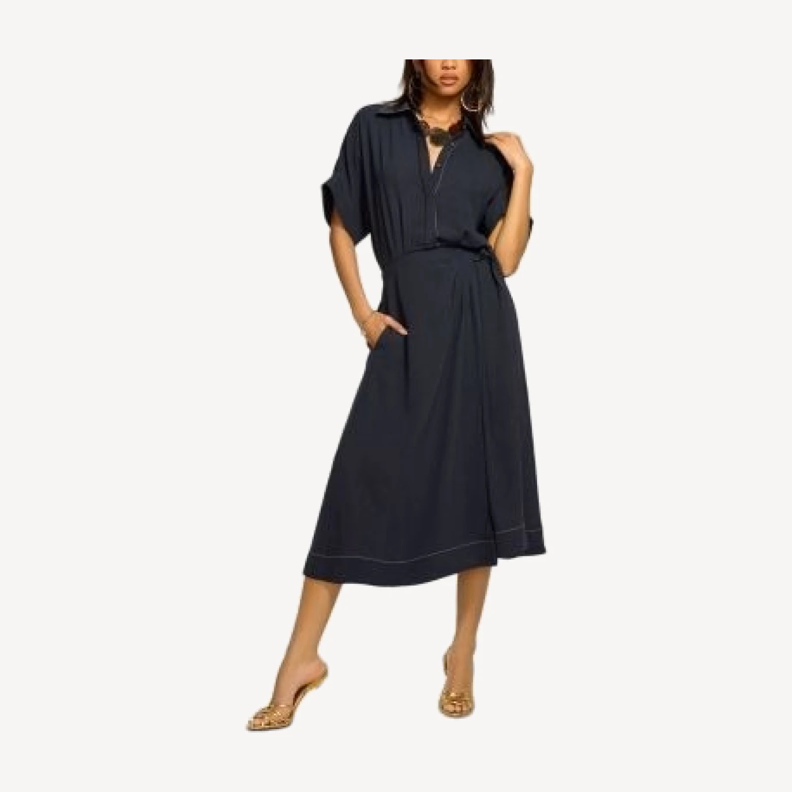 Ramy Brook Sonnet Wrap Skirt Dress