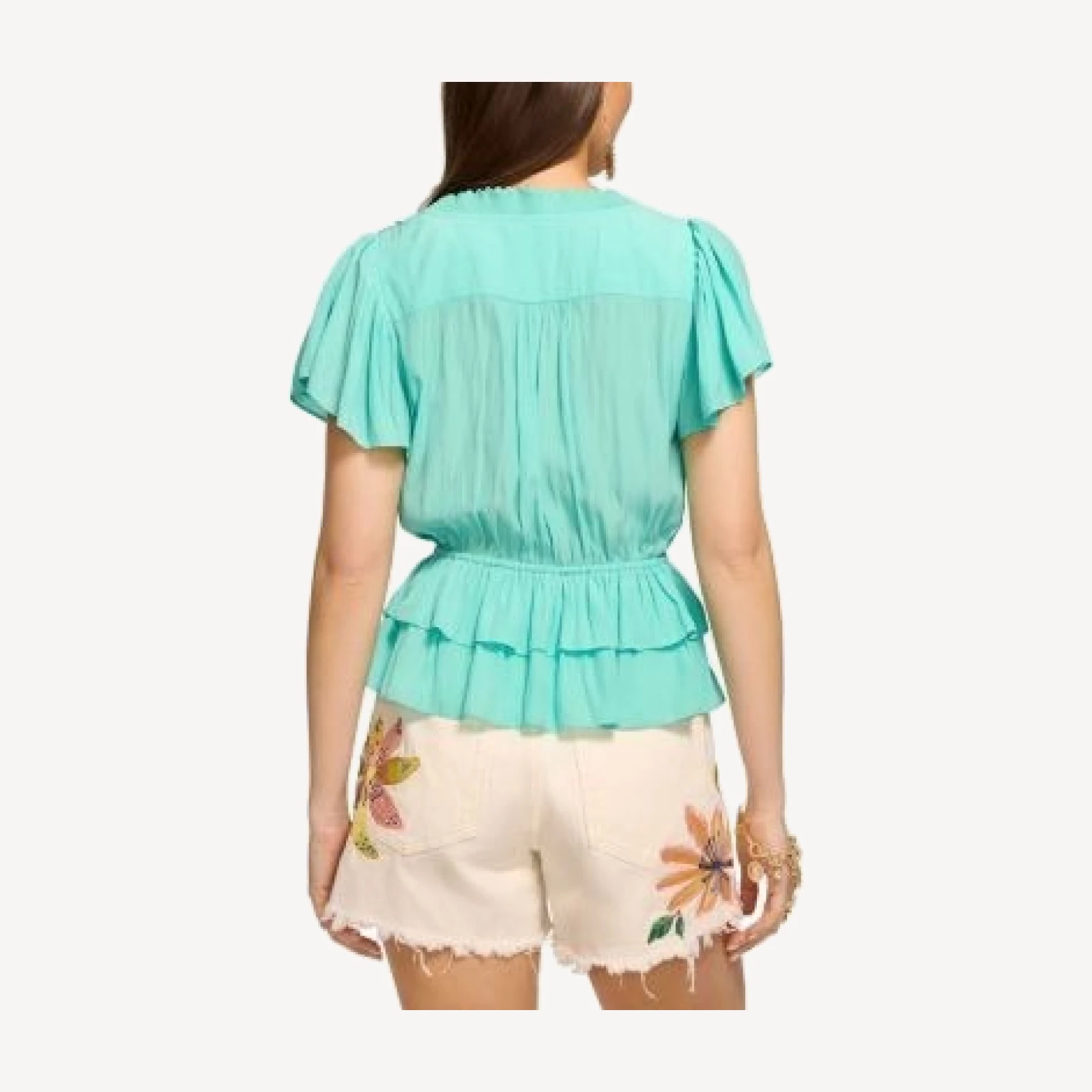 Ramy Brook Emberly Peplum Hem Top