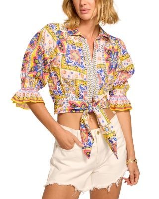 Ramy Brook Zola Cropped Blouse