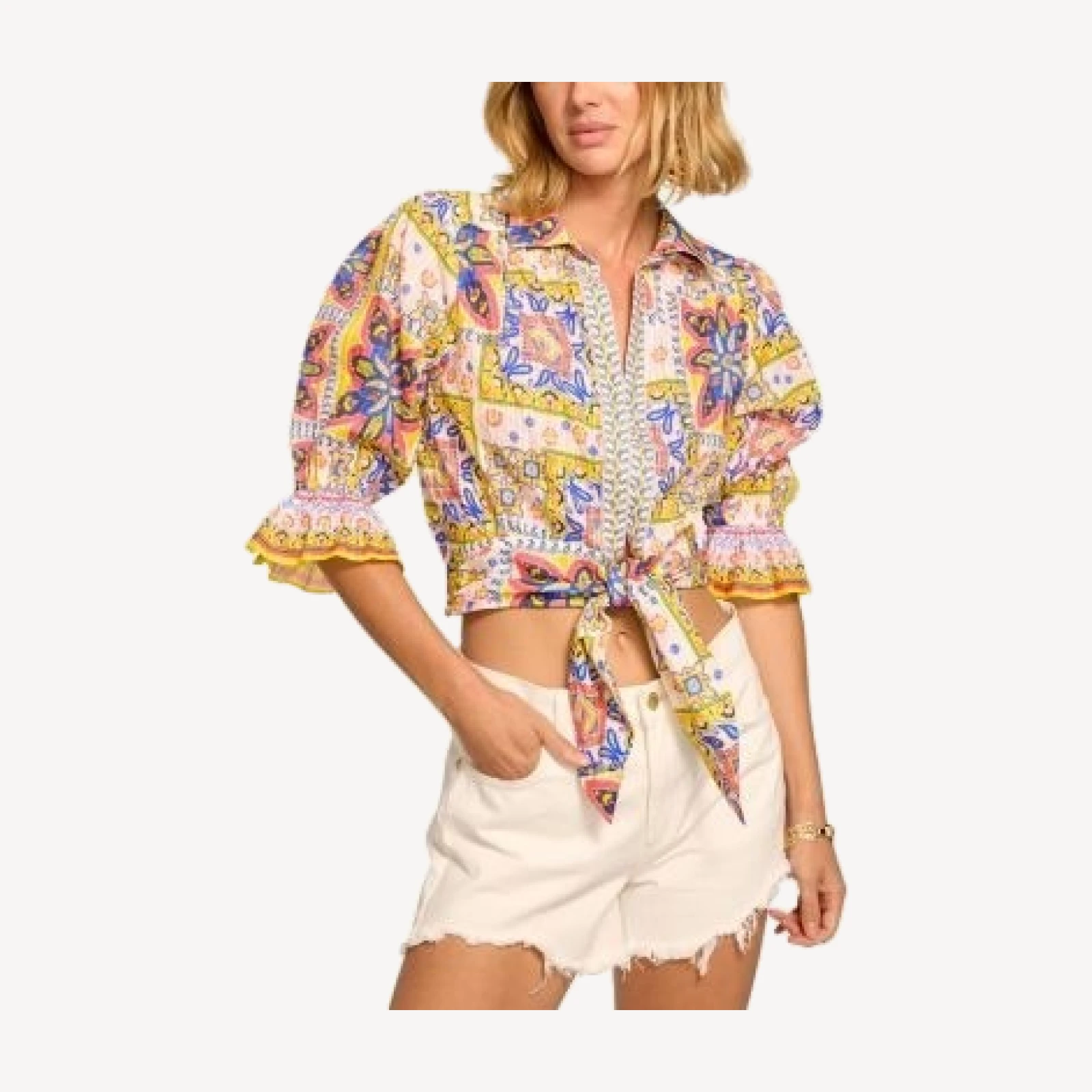 Ramy Brook Zola Cropped Blouse