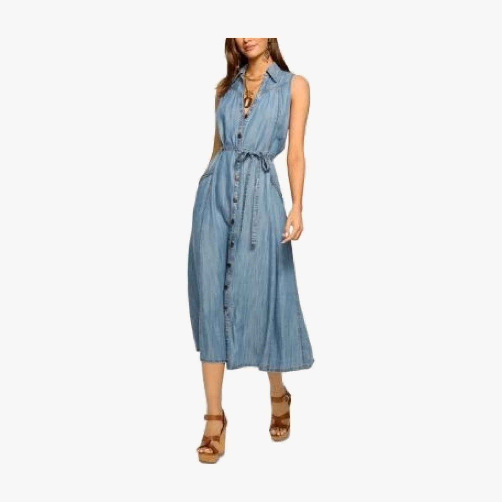 Ramy Brook Clover Sleeveless Shirt Dress
